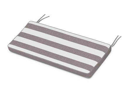 Martha Stewart by POLYWOOD® Chinoiserie Bench Seat Cushion in Cabana Stripe Grey Mist
