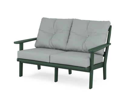 POLYWOOD® Mission Deep Seating Loveseat in Green / Spa