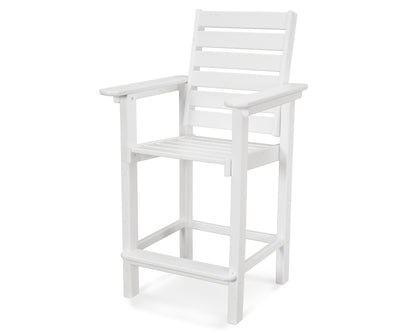 POLYWOOD® Captain Counter Chair in White