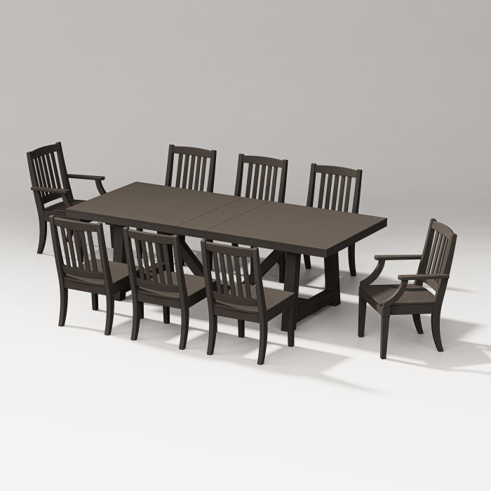 Estate 9-piece A-frame Table Dining Set