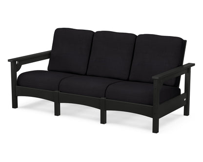 POLYWOOD® Club Sofa in Black / Midnight Linen