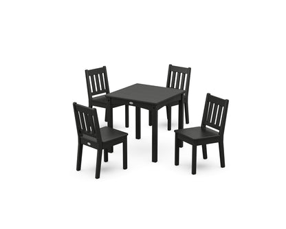 POLYWOOD® Vineyard Kids 5-Piece Dining Set in Black