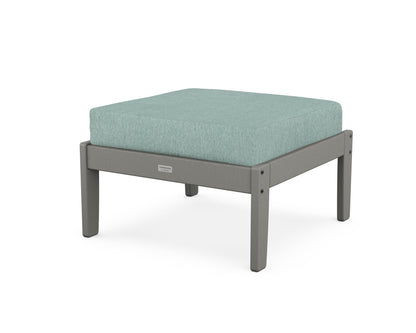 Country Living Cottage Deep Seating Ottoman in Slate Grey / Glacier Spa