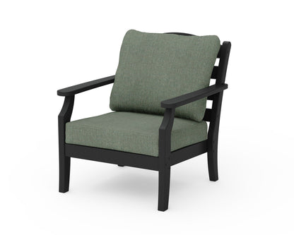 Draper James™ by  POLYWOOD® Savannah Deep Seating Chair in Black / Cast Sage