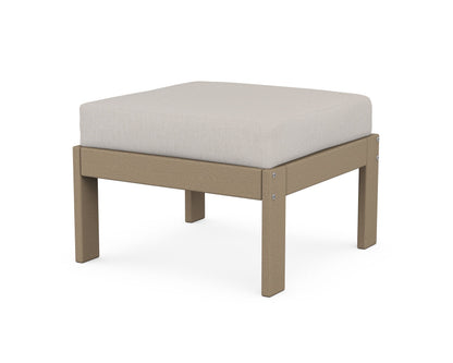 POLYWOOD® Vineyard Modular Ottoman in Vintage Sahara / Cast Ash