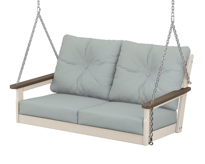 POLYWOOD® Vineyard Deep Seating Swing in Sand / Kona / Spa