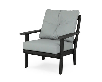 POLYWOOD® Mission Deep Seating Chair in Black / Spa