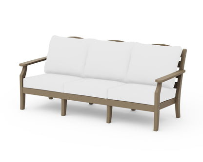 Draper James™ by  POLYWOOD® Savannah Deep Seating Sofa in Vintage Sahara / Natural