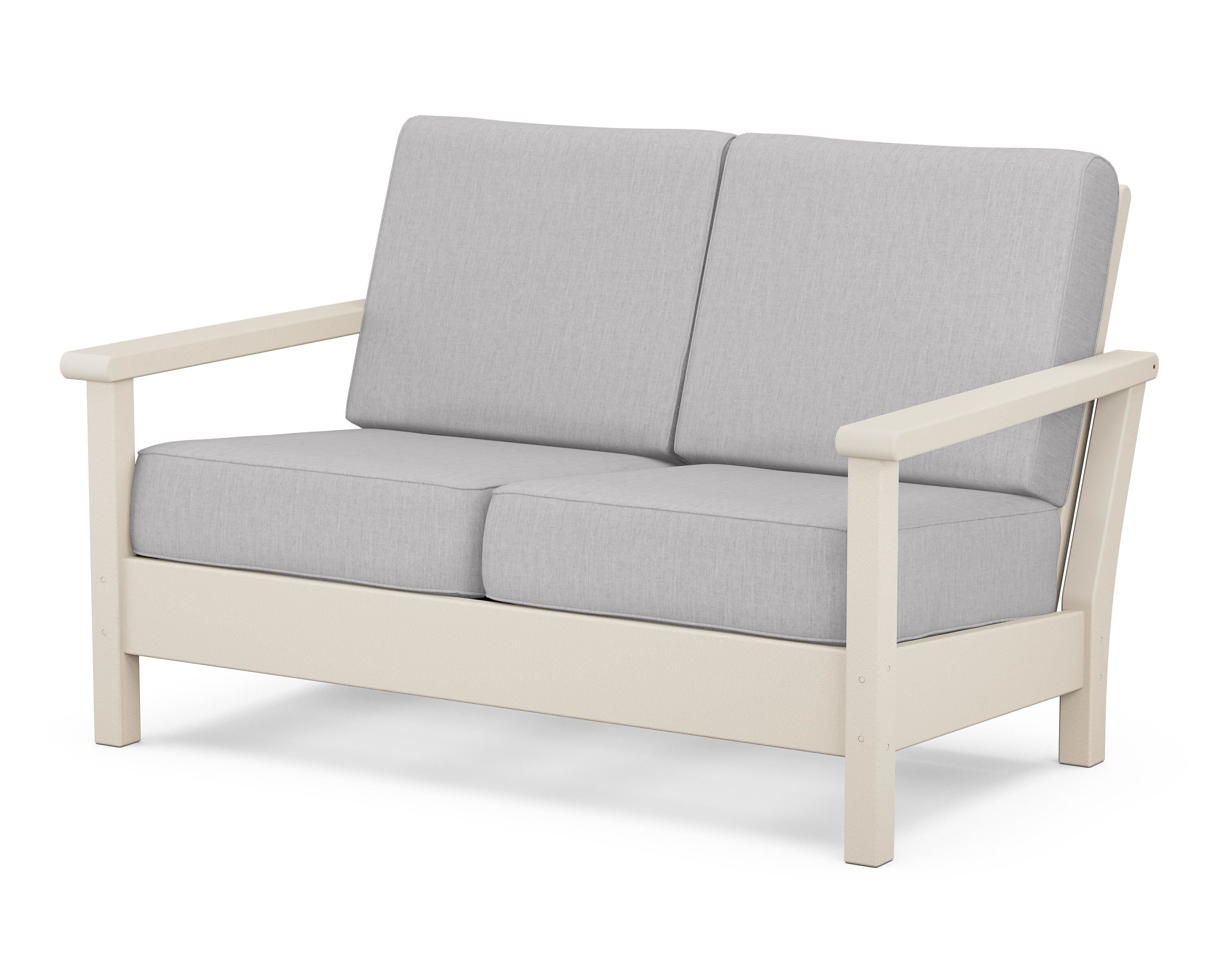 POLYWOOD® Harbour Deep Seating Loveseat in Sand / Granite
