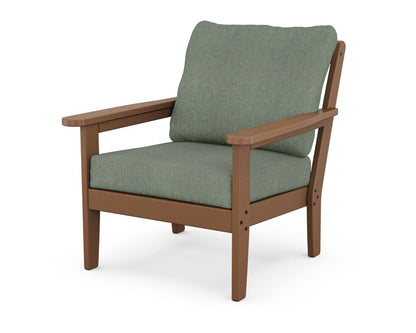 Country Living Cottage Deep Seating Chair in Teak / Cast Sage