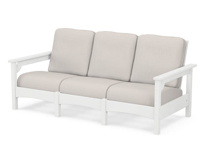 POLYWOOD® Club Sofa in White / Cast Ash