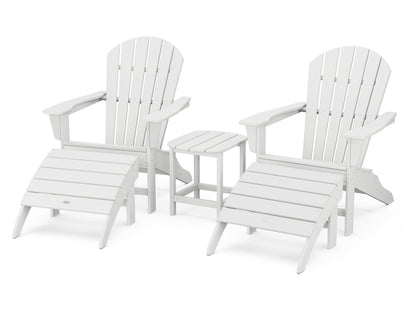 POLYWOOD® South Beach Adirondack 5-Piece Set in White