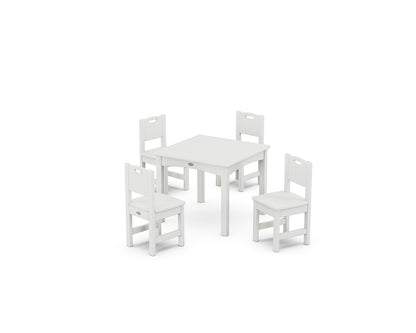 POLYWOOD® Toddler 5-Piece Dining Set in White