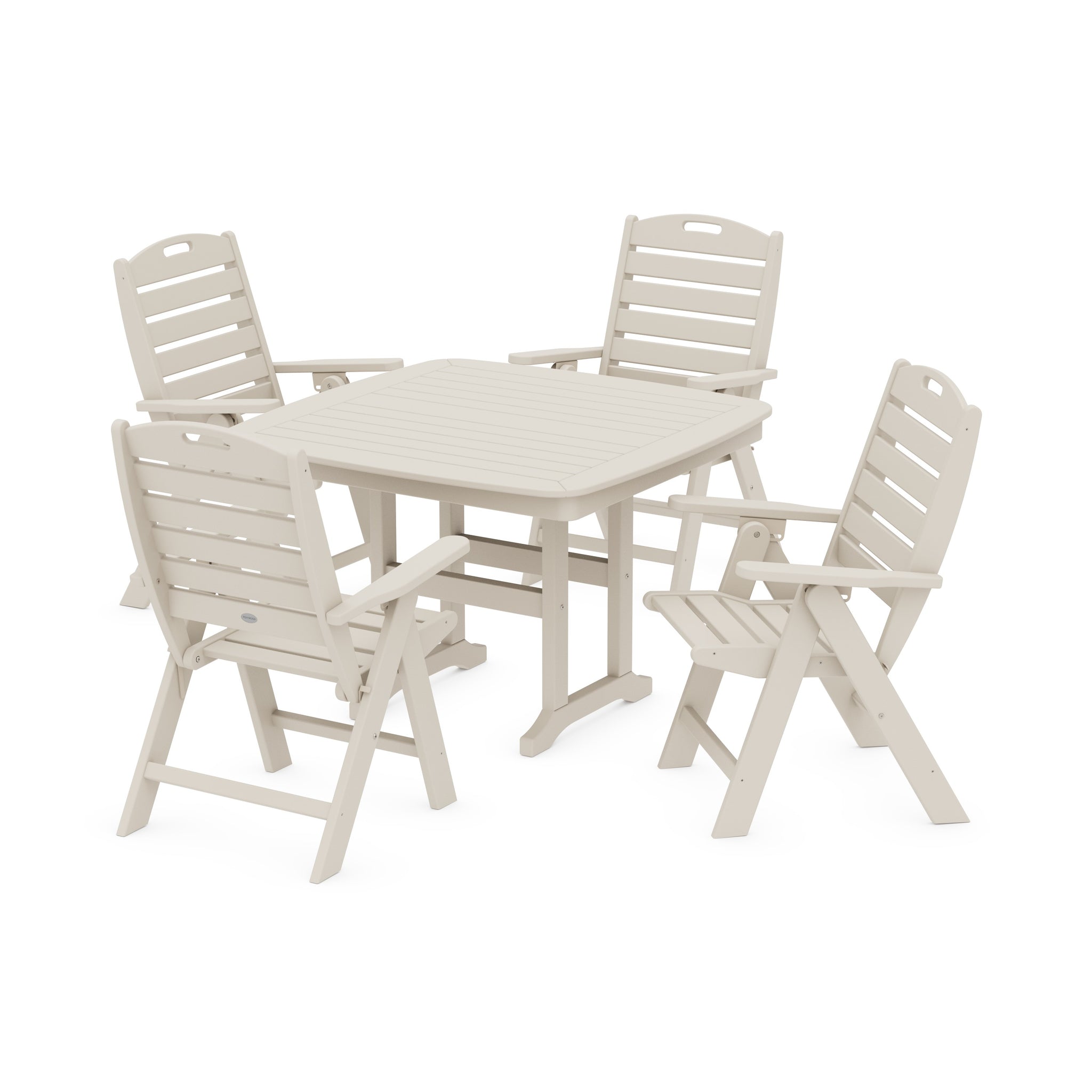Nautical Highback Chair 5-Piece Dining Set