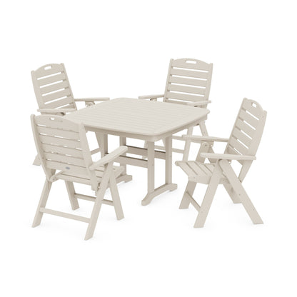 Nautical Highback Chair 5-Piece Dining Set