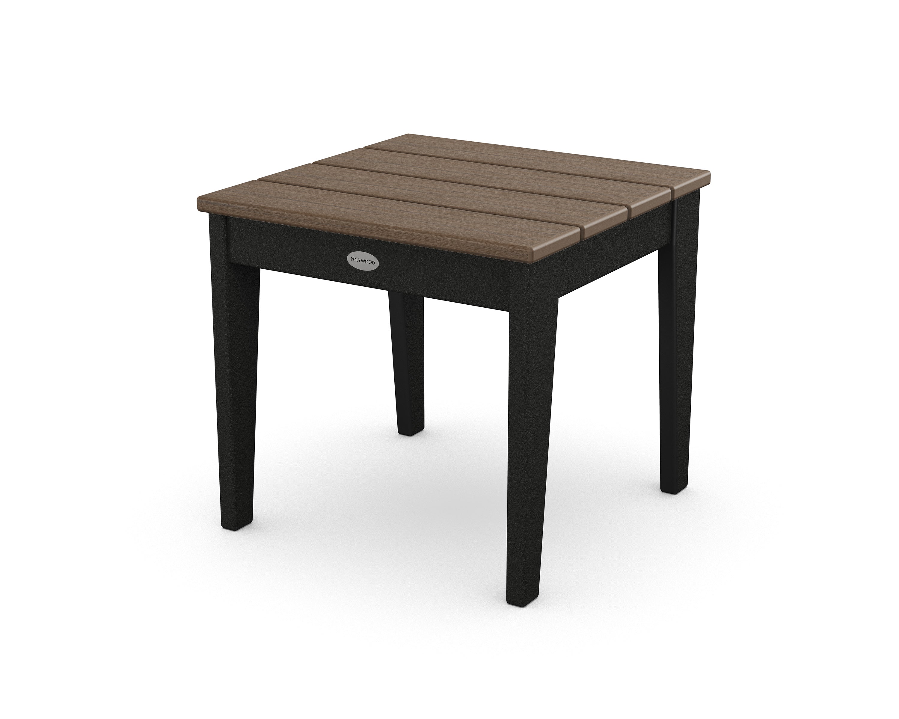 POLYWOOD® Newport 18" Side Table in Black / Kona