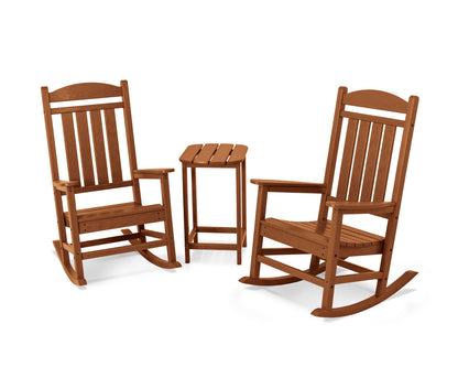 POLYWOOD® Presidential Rocker 3-Piece Set in Teak