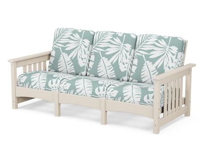 POLYWOOD® Club Mission Sofa in Sand / Leaf Glacier Spa