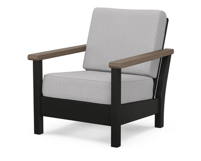 POLYWOOD® Harbour Deep Seating Chair in Black / Kona / Granite