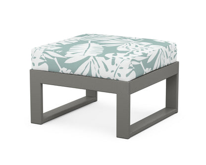 Unbranded Modular Ottoman - Modern in Slate Grey / Leaf Glacier Spa