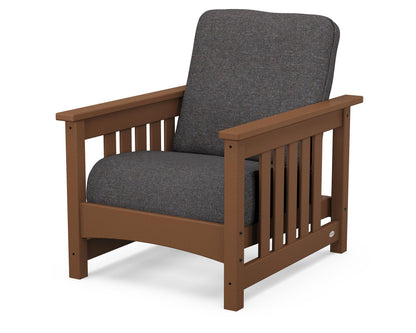 POLYWOOD® Club Mission Chair in Teak / Ash Charcoal