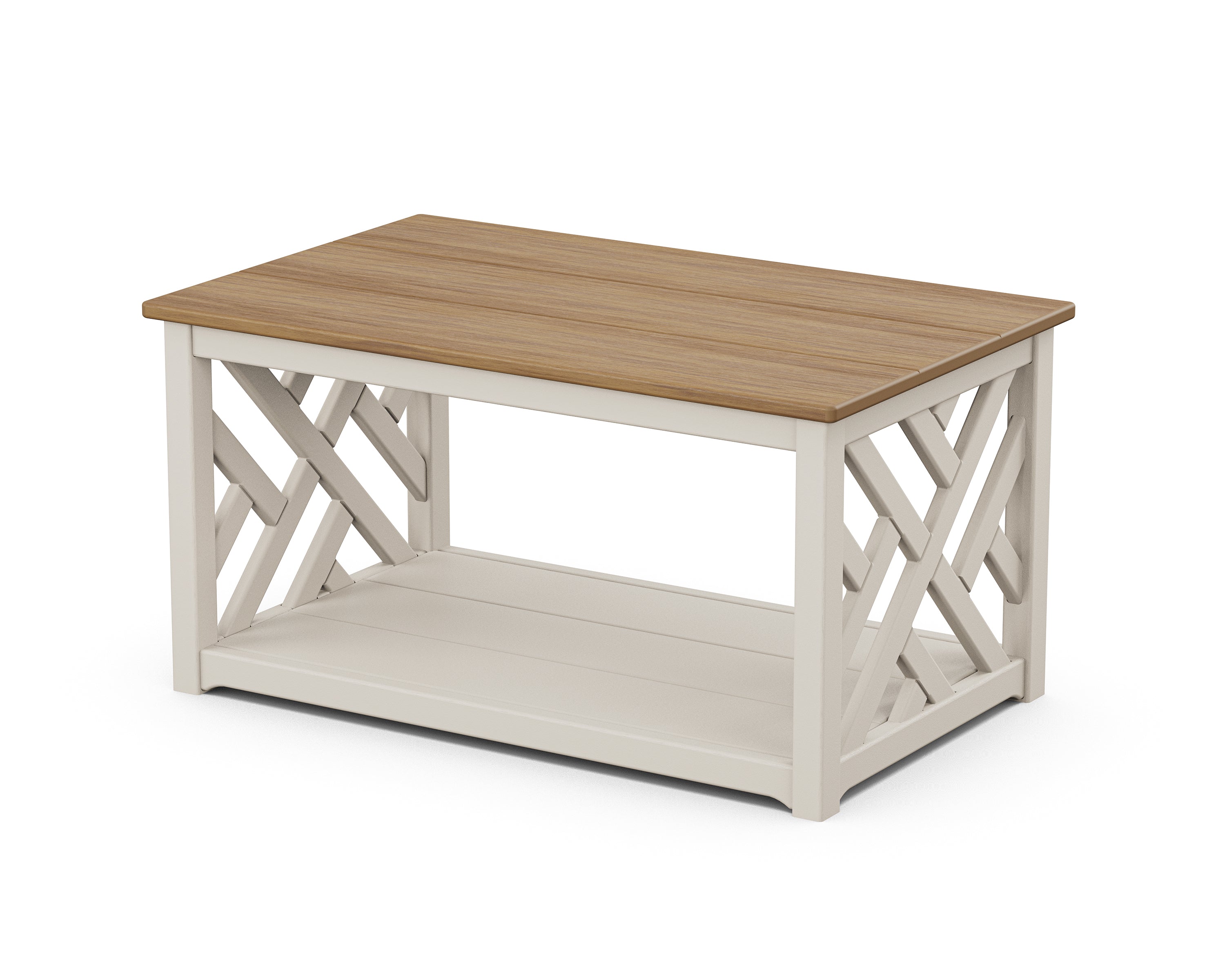 POLYWOOD® Chippendale Coffee Table in Sand / Natural