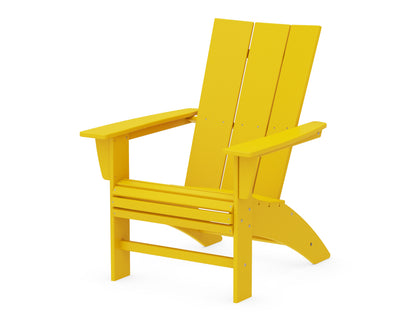 POLYWOOD® Modern Curveback Adirondack Chair in Lemon