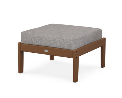 POLYWOOD® Braxton Deep Seating Ottoman in Teak / Grey Mist