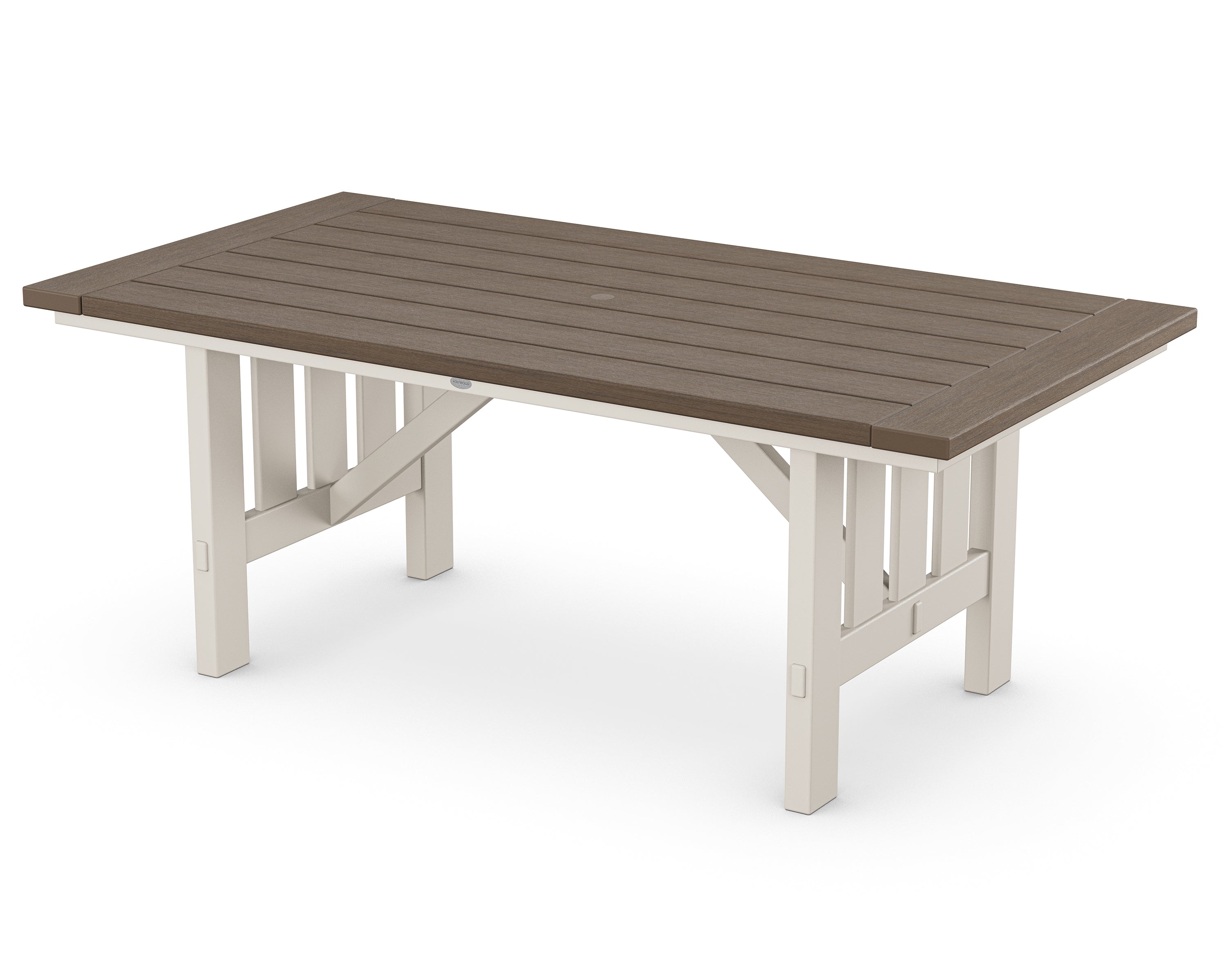POLYWOOD® Mission 39" x 75" Dining Table in Sand / Kona