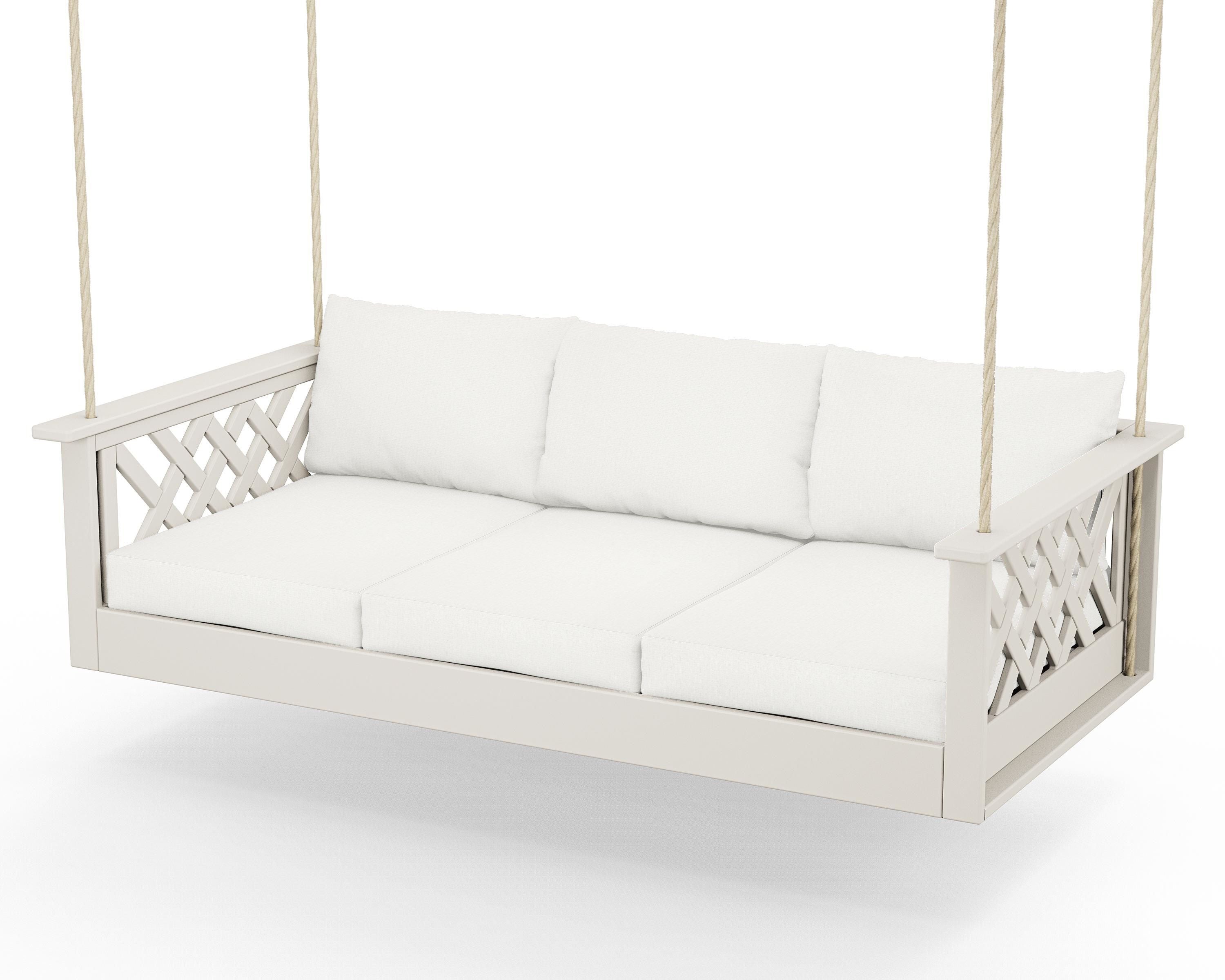 Country Living Wovendale Daybed Swing in Sand / Natural Linen