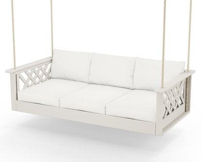 Country Living Wovendale Daybed Swing in Sand / Natural Linen