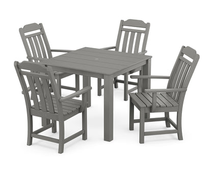 Country Living Cottage 5-Piece Parsons Dining Set in Slate Grey