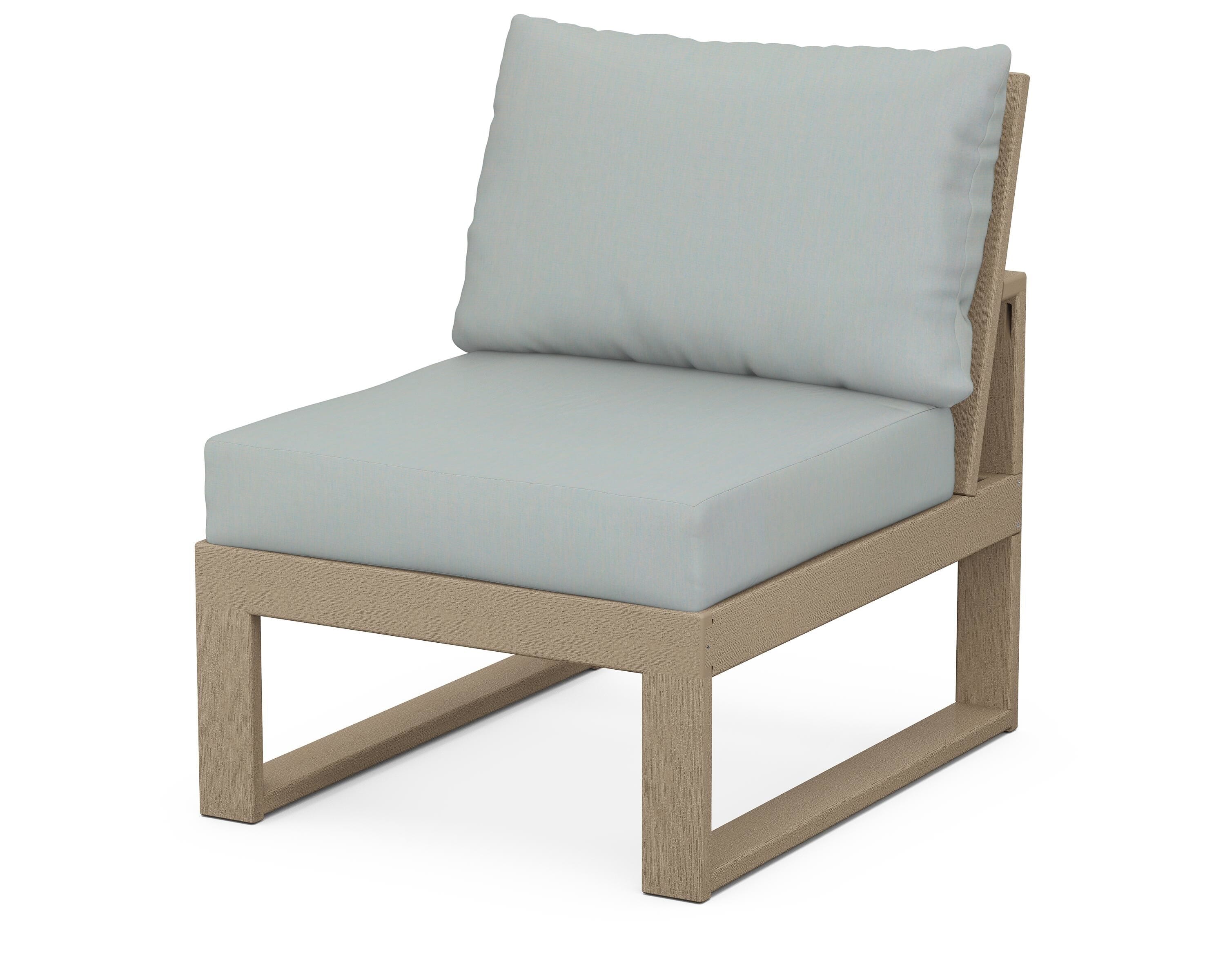 Unbranded Modular Armless Chair in Vintage Sahara / Spa