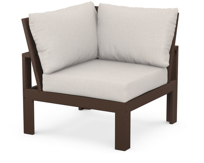 Unbranded Modular Corner Chair in Mahogany / Cast Ash