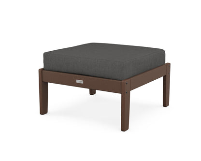 Country Living Cottage Deep Seating Ottoman in Mahogany / Spectrum Carbon