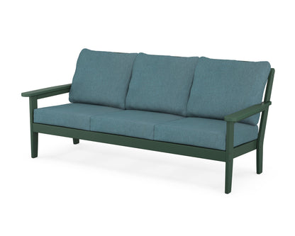 Country Living Cottage Deep Seating Sofa in Green / Ocean Teal