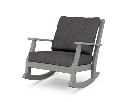 Country Living Wovendale Deep Seating Rocking Chair in Slate Grey / Ash Charcoal