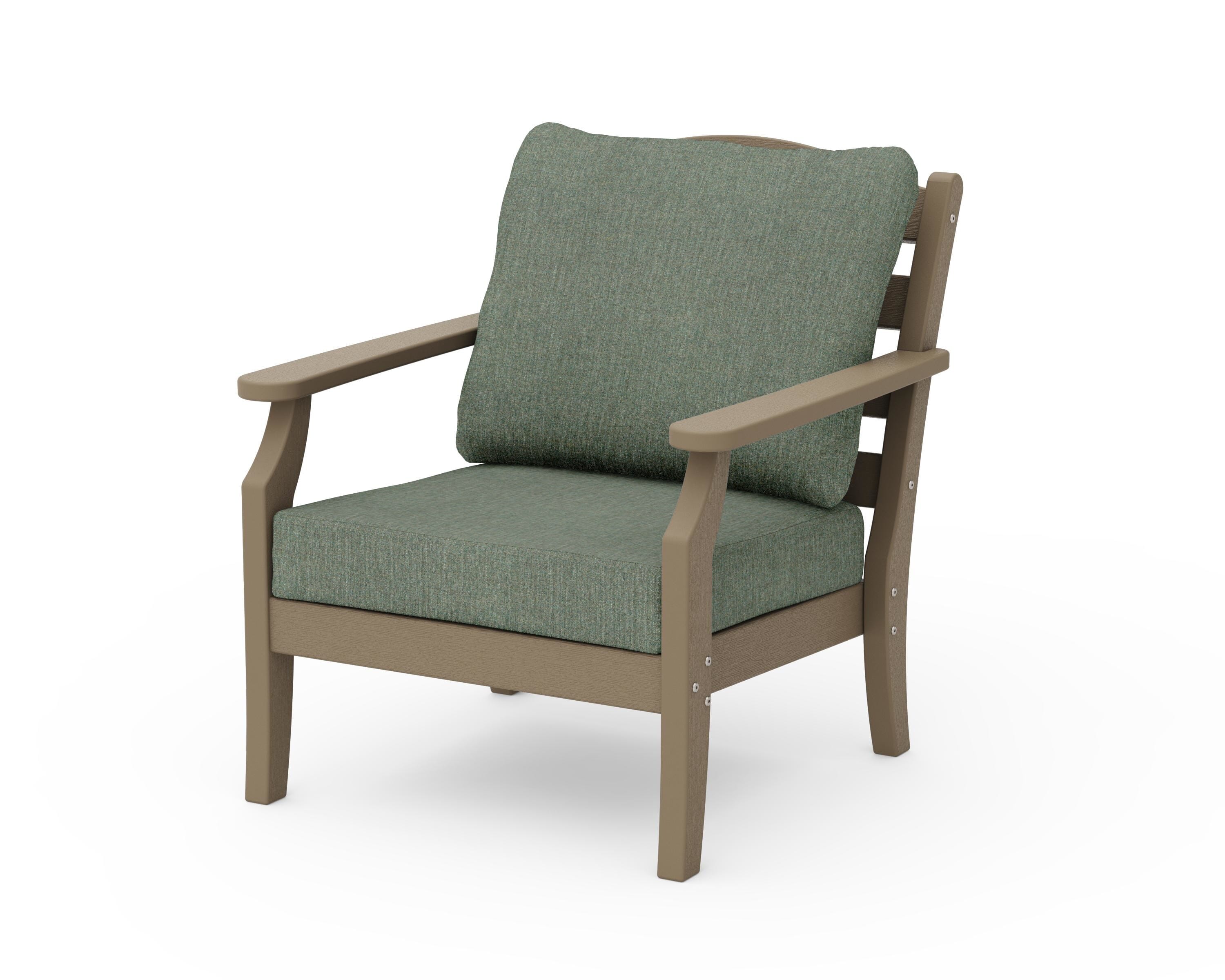 Draper James™ by  POLYWOOD® Savannah Deep Seating Chair in Vintage Sahara / Cast Sage
