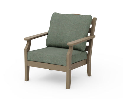 Draper James™ by  POLYWOOD® Savannah Deep Seating Chair in Vintage Sahara / Cast Sage
