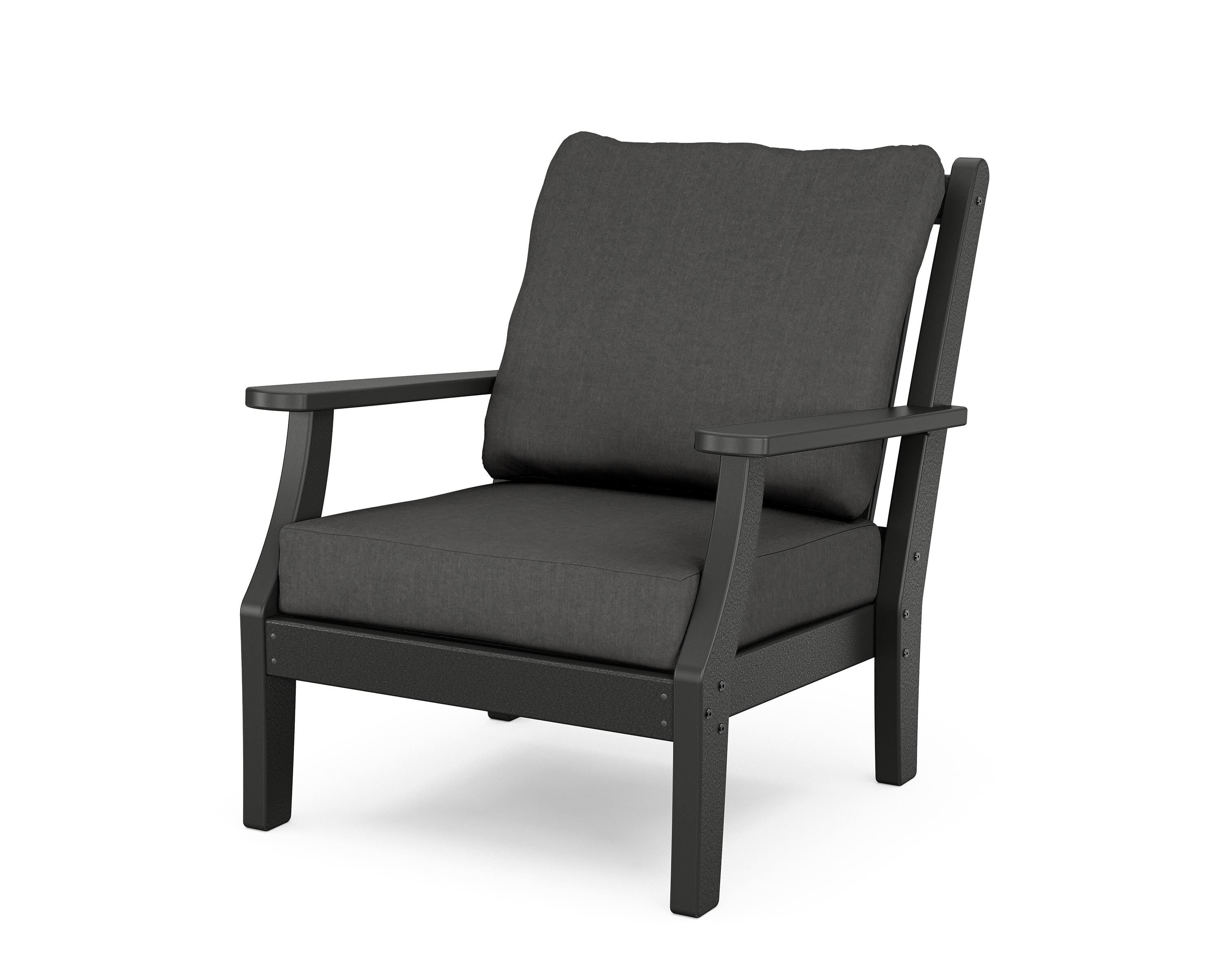 Country Living Wovendale Deep Seating Chair in Black / Spectrum Carbon