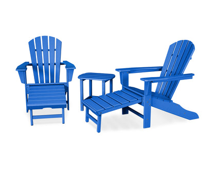 POLYWOOD® Palm Coast Ultimate Adirondack 3-Piece Set in Pacific Blue