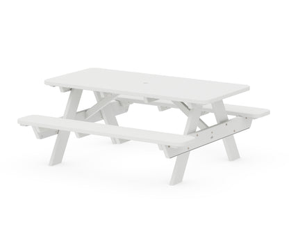 POLYWOOD® Park 72" Picnic Table in White