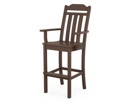 Country Living Cottage Bar Arm Chair in Mahogany