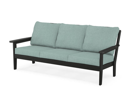 Country Living Cottage Deep Seating Sofa in Black / Glacier Spa