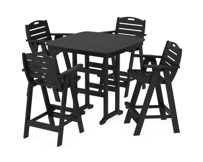 POLYWOOD® Nautical 5-Piece Bar Set in Black