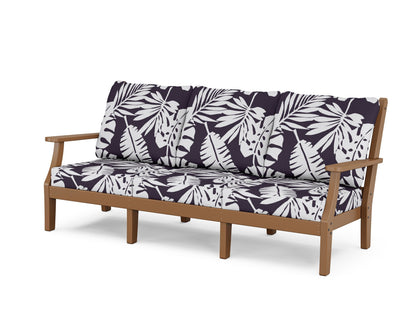 Country Living Wovendale Deep Seating Sofa in Teak / Leaf Navy