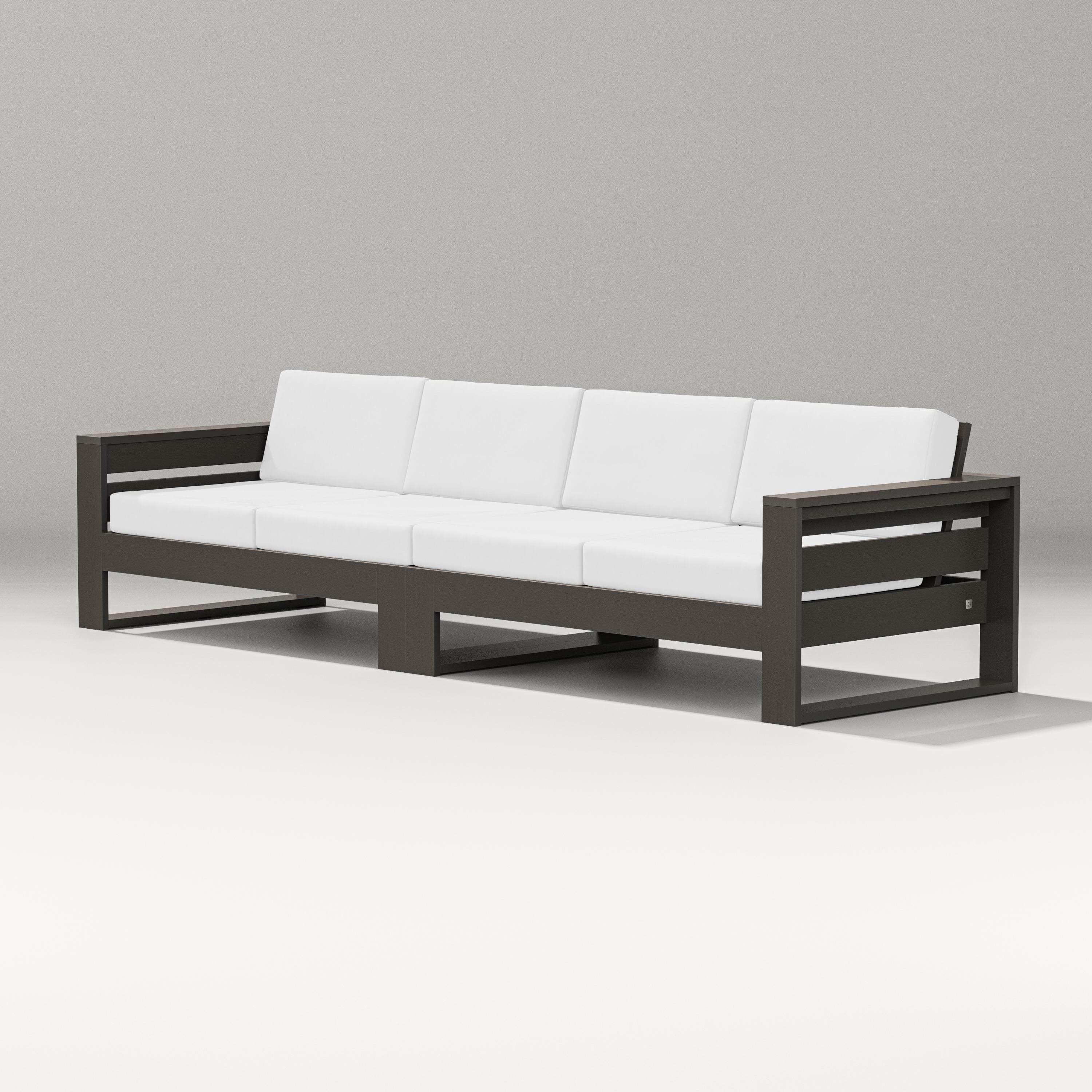 PW Designer Series Latitude Straight Sectional in Vintage Coffee / Natural