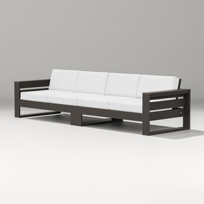 PW Designer Series Latitude Straight Sectional in Vintage Coffee / Natural