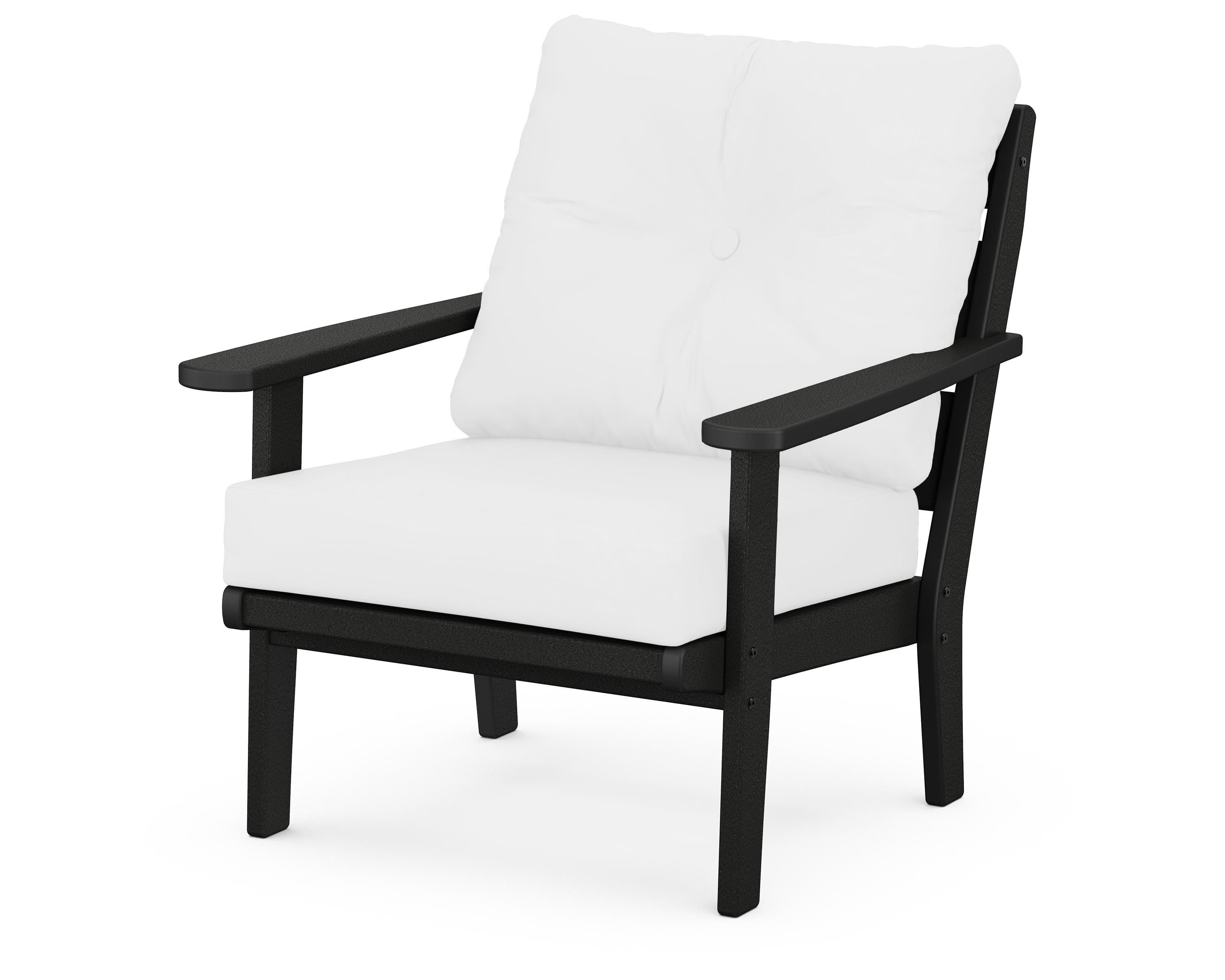 POLYWOOD® Lakeside Deep Seating Chair in Black / Natural