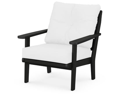 POLYWOOD® Lakeside Deep Seating Chair in Black / Natural